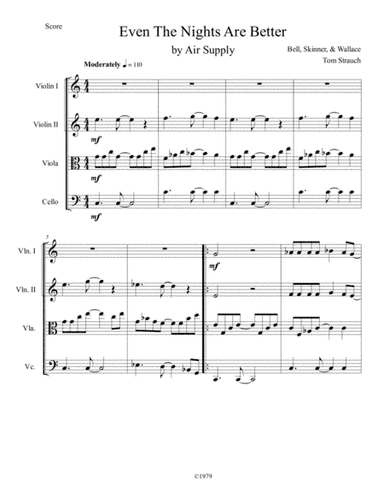 Even The Nights Are Better (arr. Thomas Strauch)