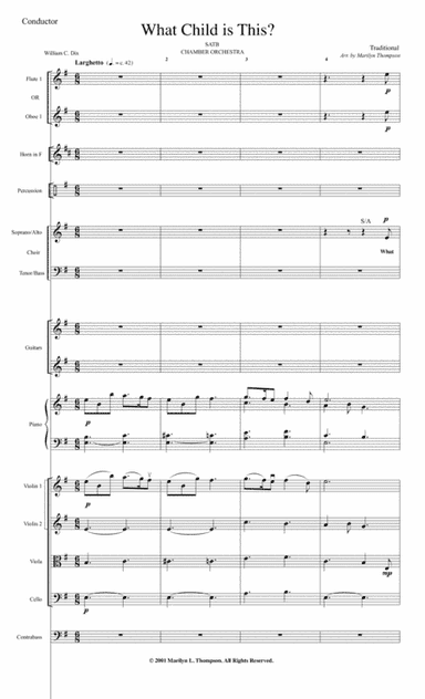 What Child is This?--Full Score.pdf (arr. Marilyn Thompson)