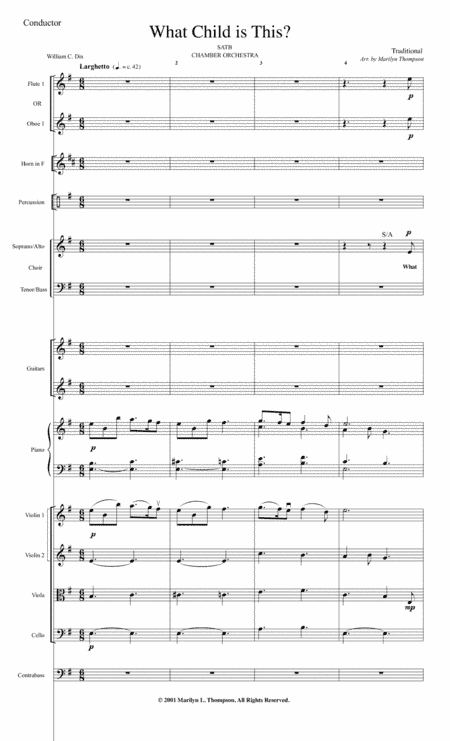What Child is This?--Full Score.pdf (arr. Marilyn Thompson)