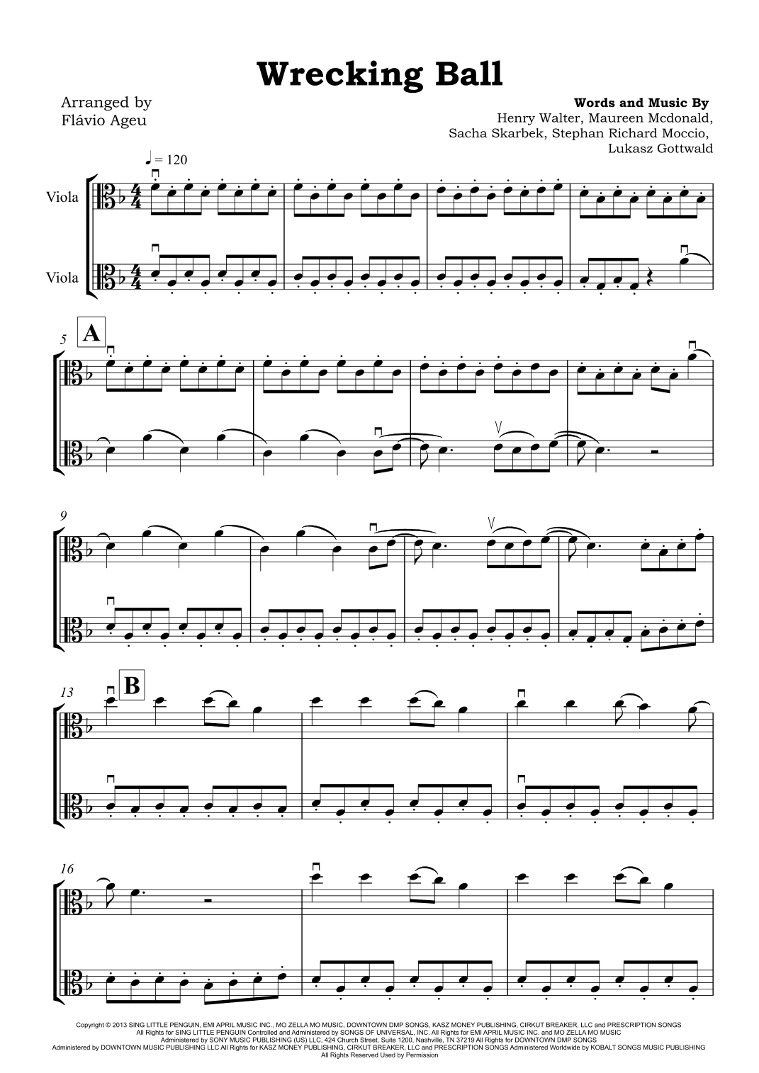 Wrecking Ball (arr. Flávio Ageu)