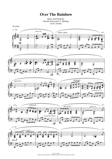Over The Rainbow (arr. Arelius)
