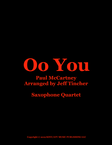 Oo You (arr. Jeff Tincher)