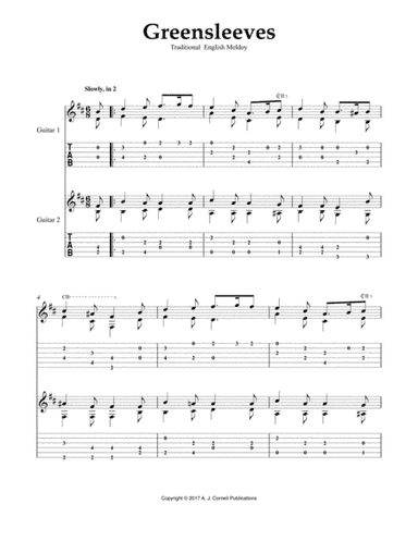 Greensleeves (arr. Mark Phillips)