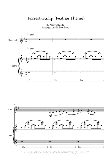 Forrest Gump - Main Title (feather Theme) (arr. Matthew pyeon)