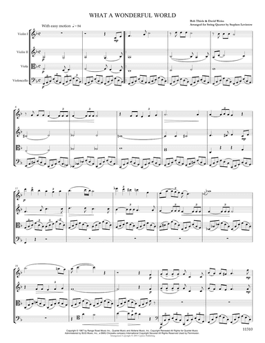 What A Wonderful World (arr. Stephen Levintow)