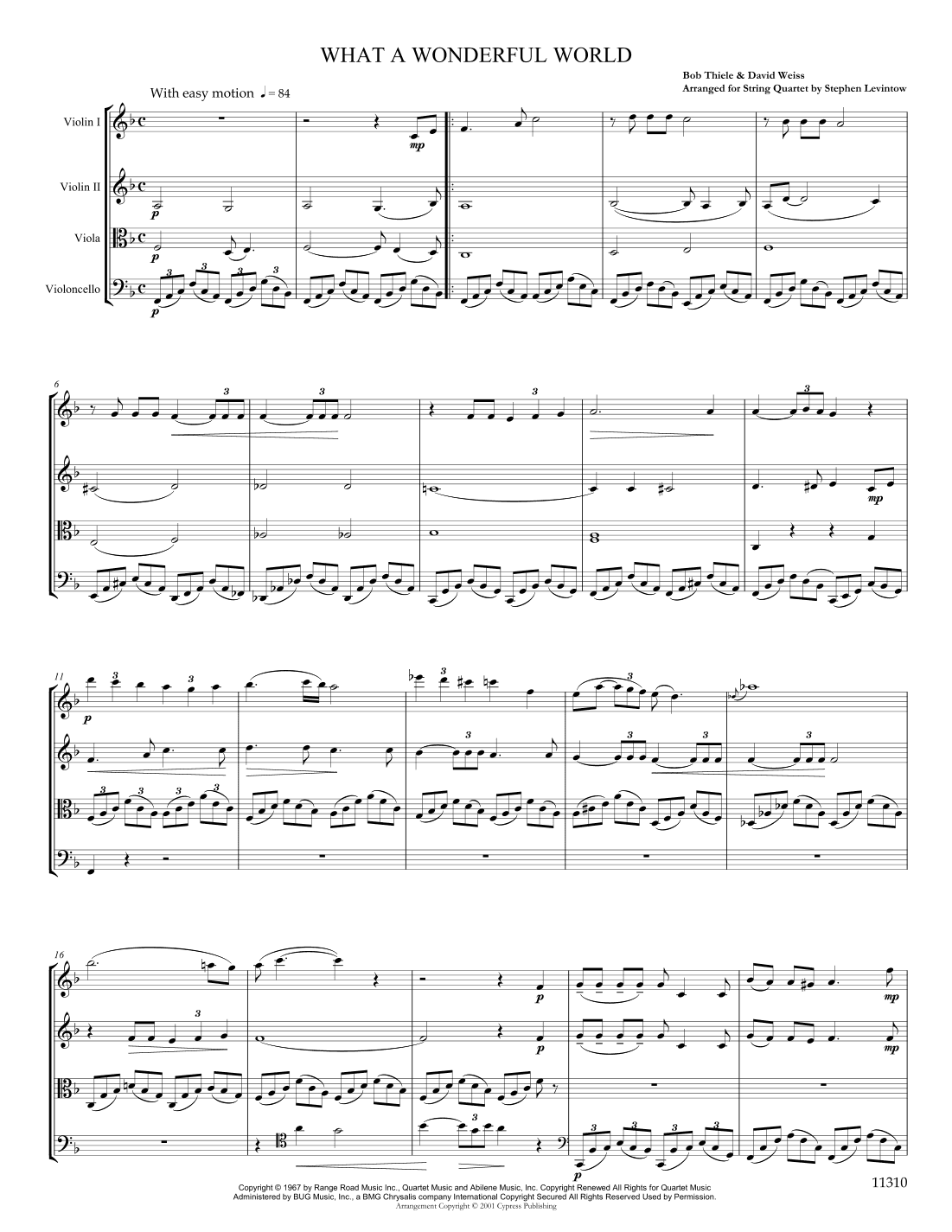 What A Wonderful World (arr. Stephen Levintow)
