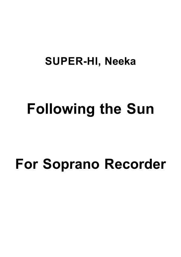 Following The Sun (arr. Michael Habrom)