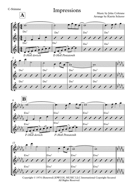 Impressions (arr. Katrin Scherer)