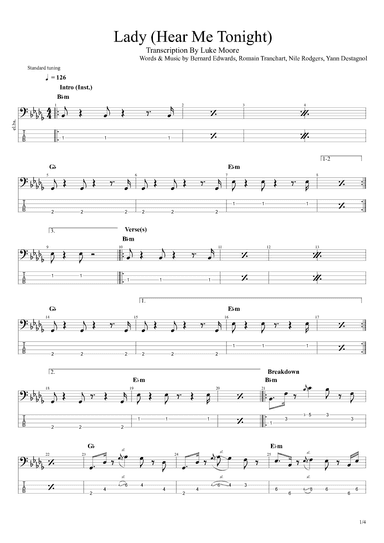 Lady (hear Me Tonight) (arr. Luke Moore)