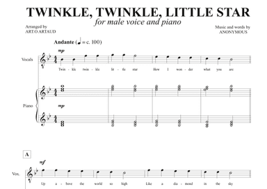 Twinkle Twinkle Little Star (arr. Art.o Artaud)