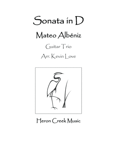 Sonata in D (Guitar Trio) - Score and Parts (arr. K. Love)