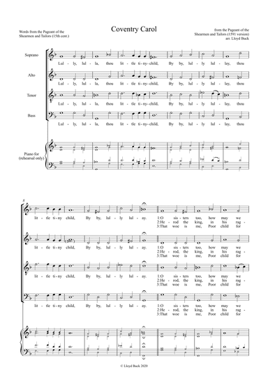 Coventry Carol (arr. Lloyd Buck)