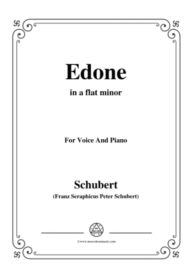 Schubert-Edone,D.445,in a flat minor,for Voice and Piano (arr. MSM)