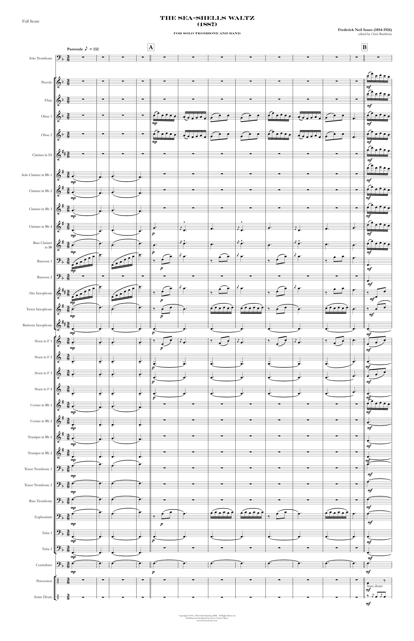 The Sea-Shells Waltz for Solo Trombone and Band (arr. Chris Buckholz)