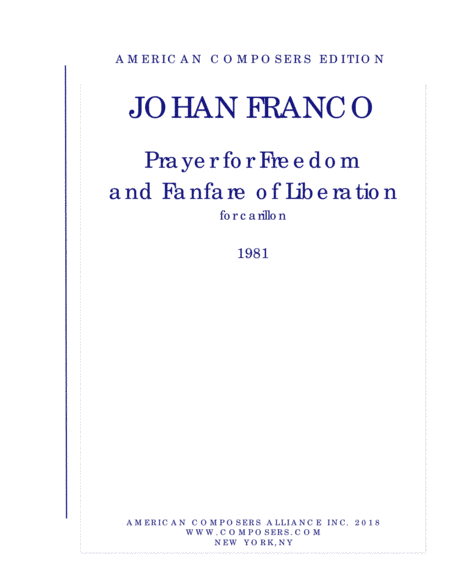 [Franco] Prayer for Freedom and Fanfare of Liberation