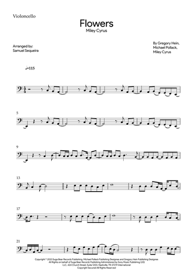 Flowers (arr. Samuel Sequeira)