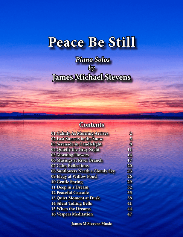 Peace Be Still Piano Book