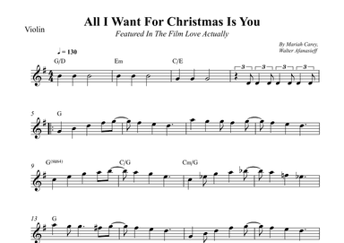 All I Want For Christmas Is You (arr. Wesley S. SIlva)
