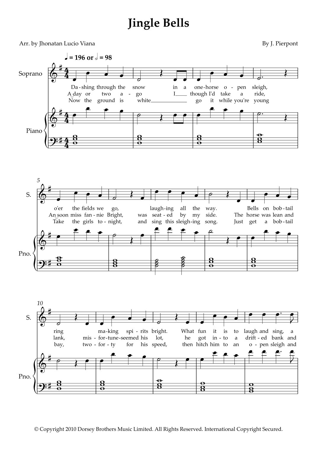 Jingle Bells (arr. Jhonatan Lucio Viana)