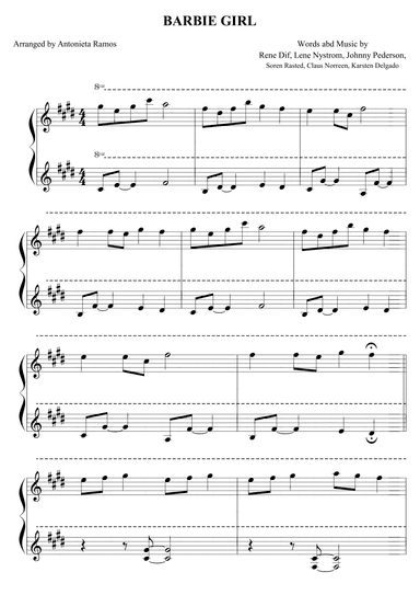 Barbie Girl (arr. Antonieta Ramos Valverde)