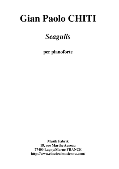 Gian Paolo Chiti:  Seagulls for piano