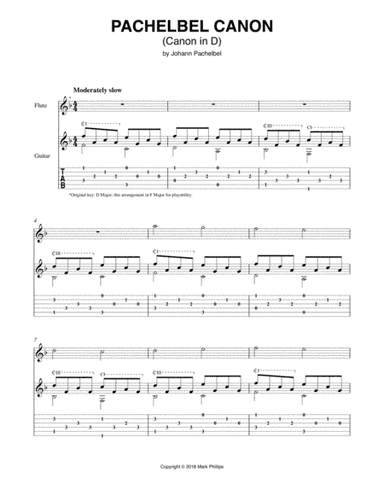 Pachelbel Canon (Canon in D) (arr. Mark Phillips)