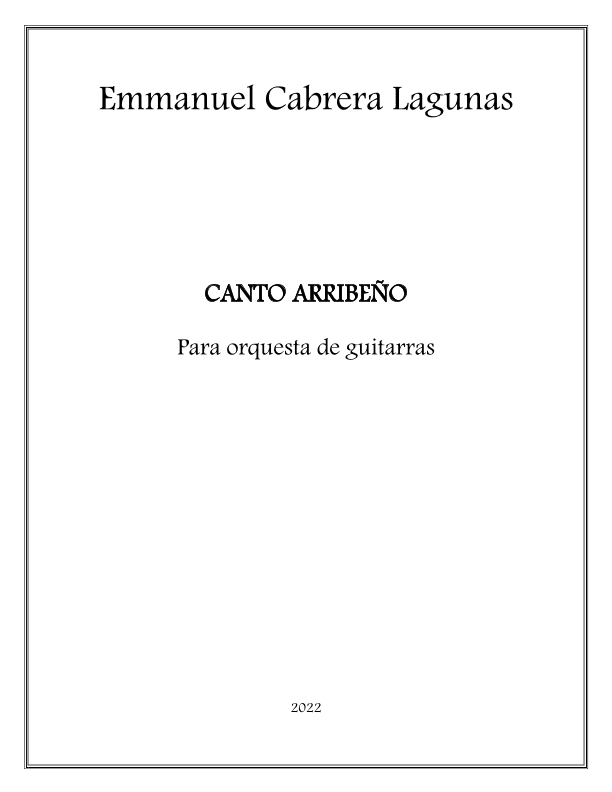 Canto arribeño