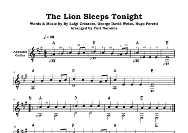 The Lion Sleeps Tonight (arr. Yuri Noronha)