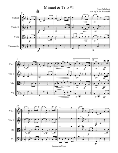 Minuet and Trio #1 (arr. Nick Lacanski)