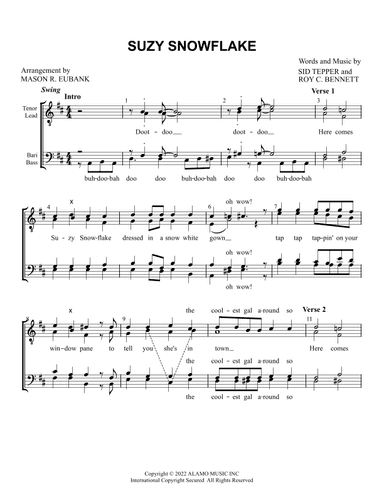 Suzy Snowflake  (nop In Uk Or Eire) (arr. Mason Reed Eubank)