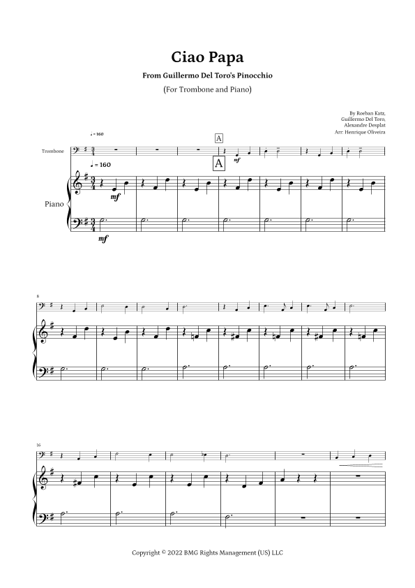 Ciao Papa (arr. Henrique Oliveira)