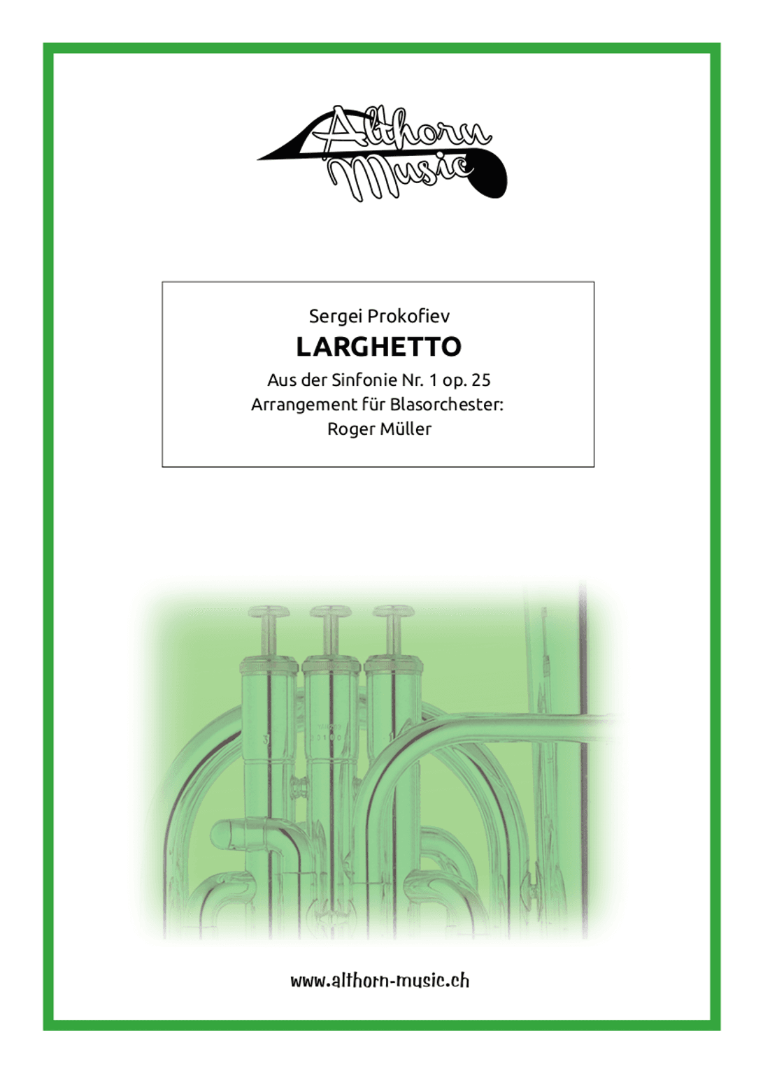 Larghetto from Symphony No. 1 op. 25 (arr. Roger Müller)