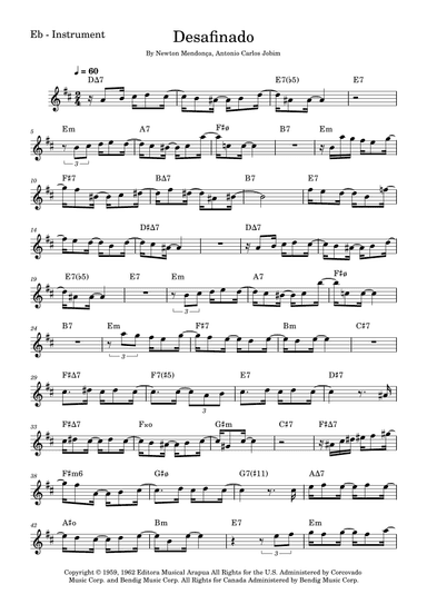 Desafinado (arr. Fabio Eduardo de Oliveira)
