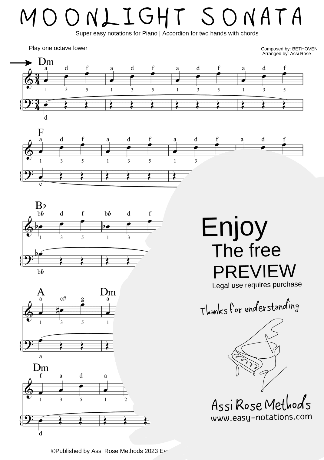Moonlight Sonata (arr. Assi Rose)