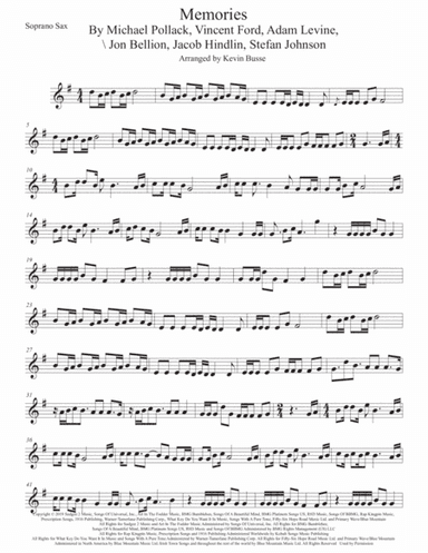 Memories (arr. Kevin Busse)