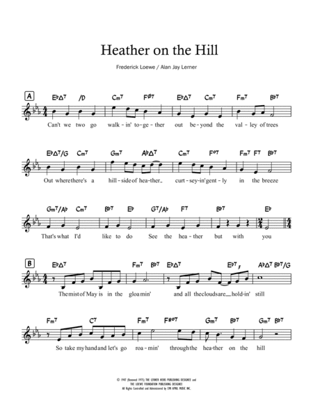 Heather On The Hill (arr. C Lee)
