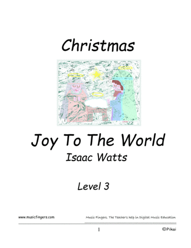 Joy to the World. Lev. 3 (arr. Music Fingers)