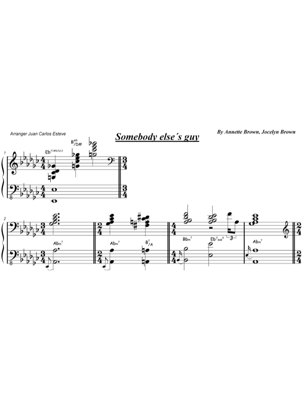 Somebody Else's Guy (arr. juan carlos esteve / Gran Coda)
