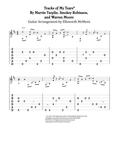 The Tracks Of My Tears (arr. Ellsworth McMeen)