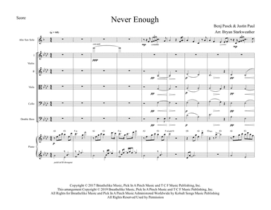 Never Enough (arr. Bryan Starkweather)