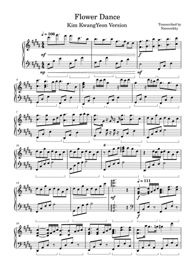 Flower Dance Variation (arr. Nannookky)