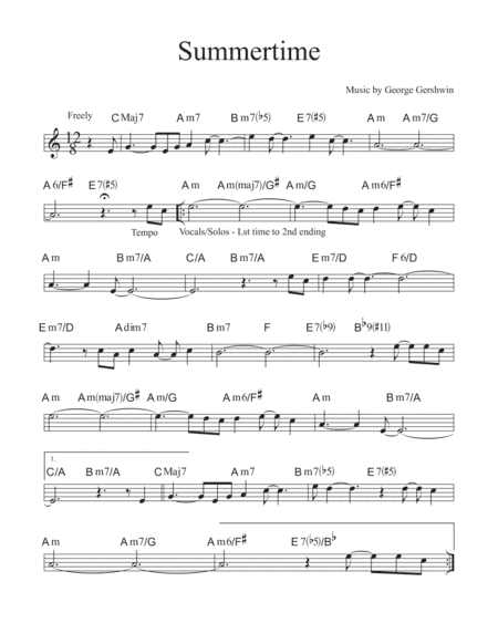 Summertime (arr. David M Fagnant)