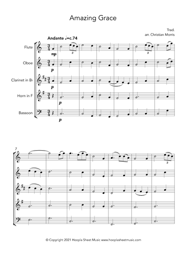Amazing Grace (arr. Christian Morris)