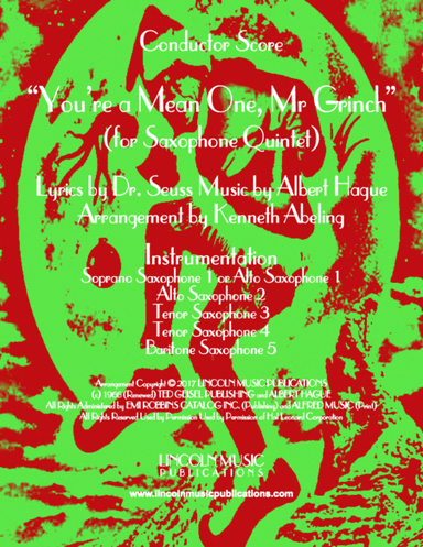 You're A Mean One, Mr. Grinch (arr. Kenneth Abeling)