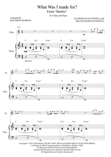 What Was I Made For? (arr. Eduardo Barros)
