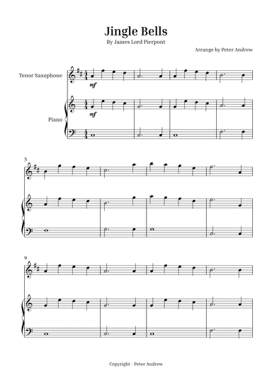 Jingle Bells (arr. Peter Andrew)
