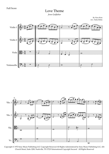 The Godfather (love Theme) (arr. Fabio Britto)