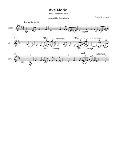 Ave Maria (arr. Sherry Lewis)