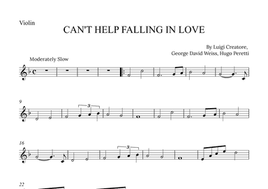 Can't Help Falling In Love (arr. Alex Nunes Rodrigues)