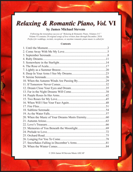 Relaxing & Romantic Piano, Vol. VI